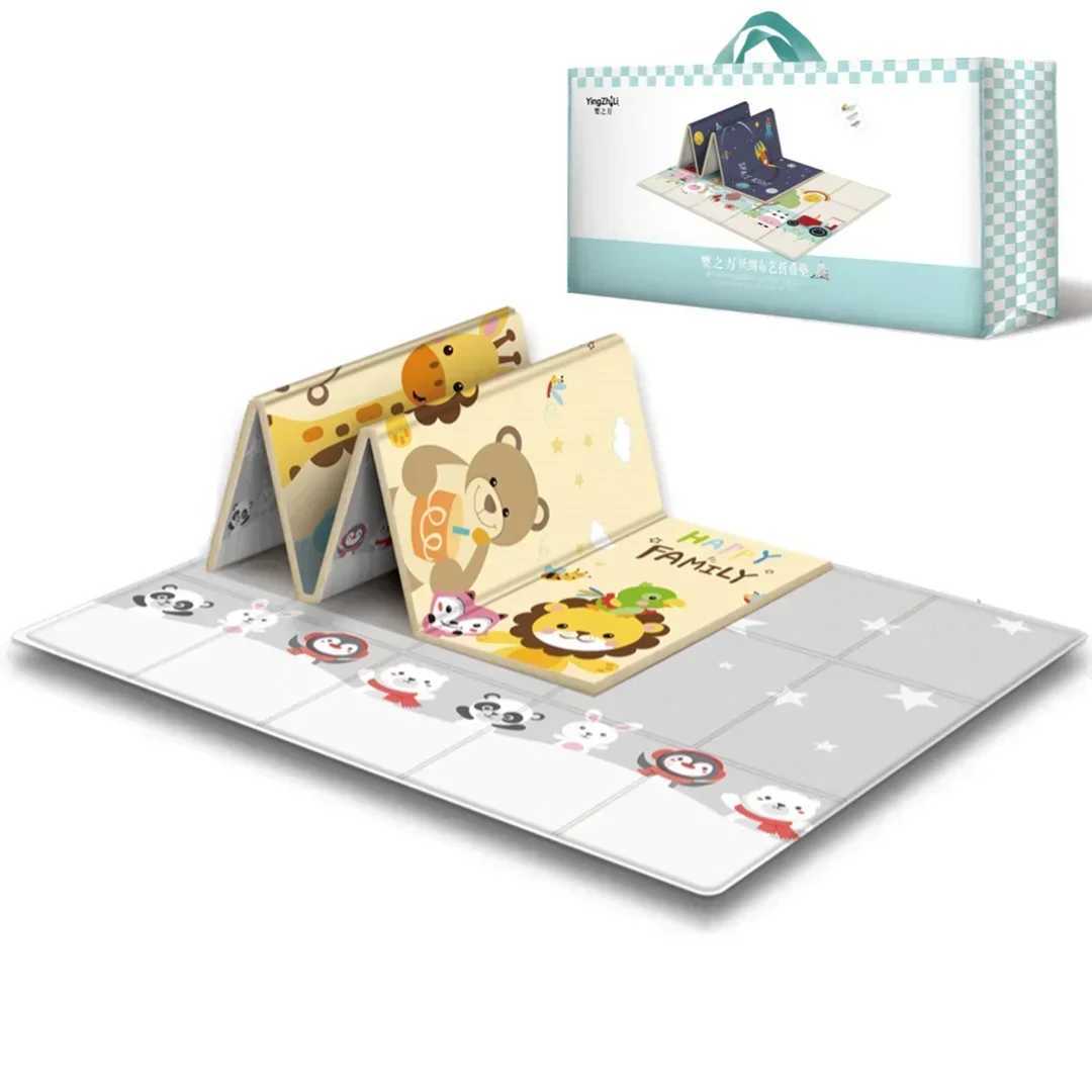 New waterproof baby game mat Baby room decoration Family folding child crawling mat Double sided child carpet foam carpet Game mat gift W241221
