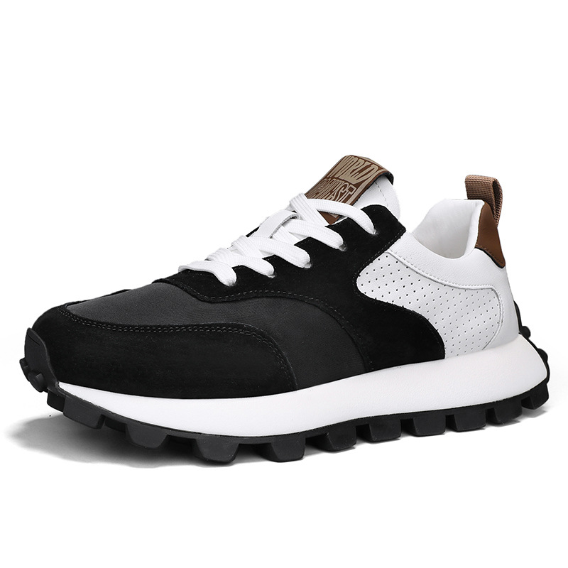 Men Sports Shoes Fashion Thick Sole Anti-slip Retro Korean Version Casual Style Chunky Shoes Designer Shoes Triple Black Green Free shipping