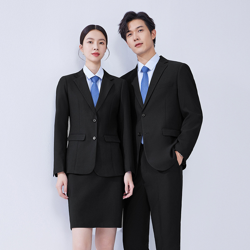 X1221Spring autumn winter wedding groom suit men's government civil servant work clothes