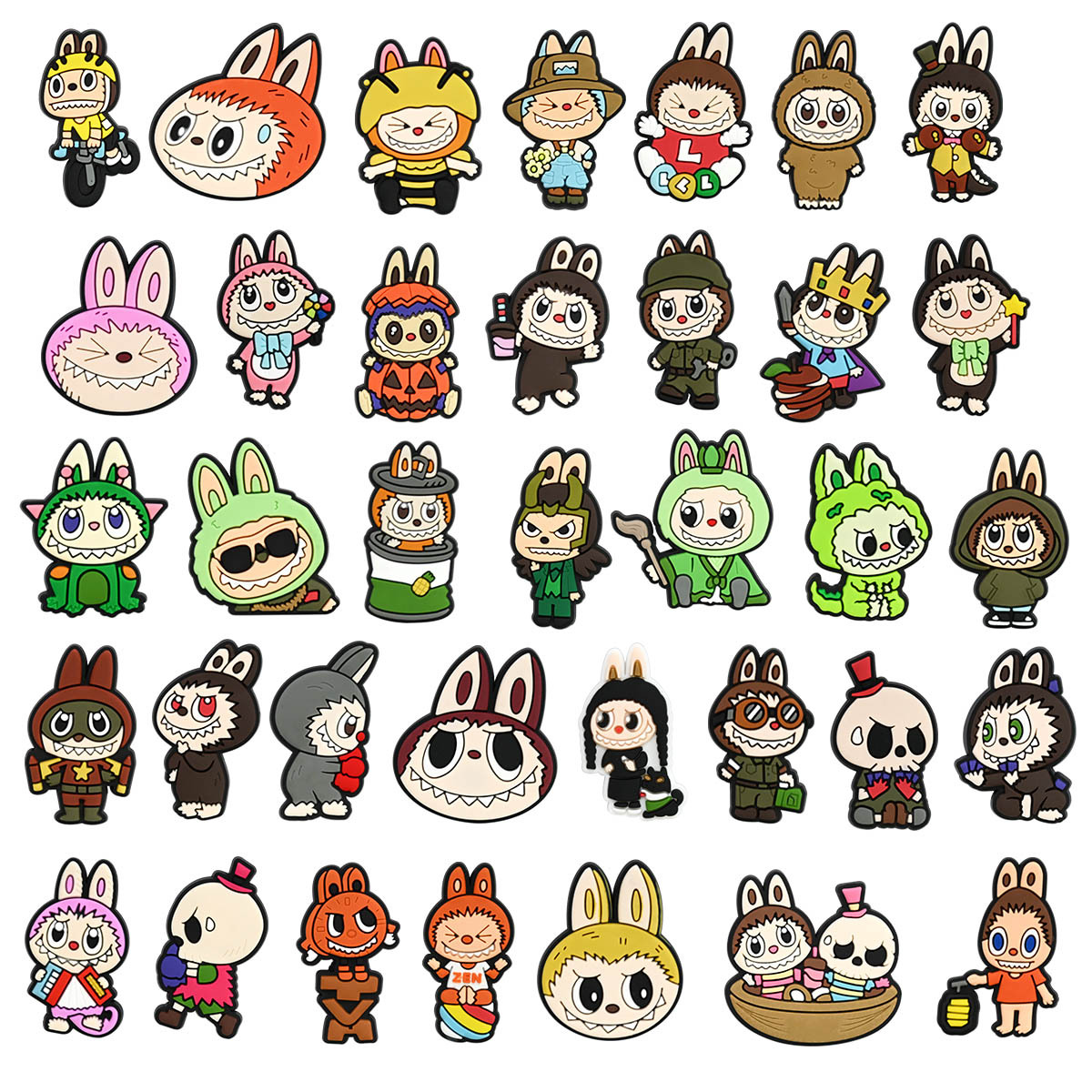 Toy Stickers Labu Cartoon Diy Accessory Phone Case Hair Clip Trendy Soft Rubber Drop Delivery Toys Gifts Novelty Gag Otjhy