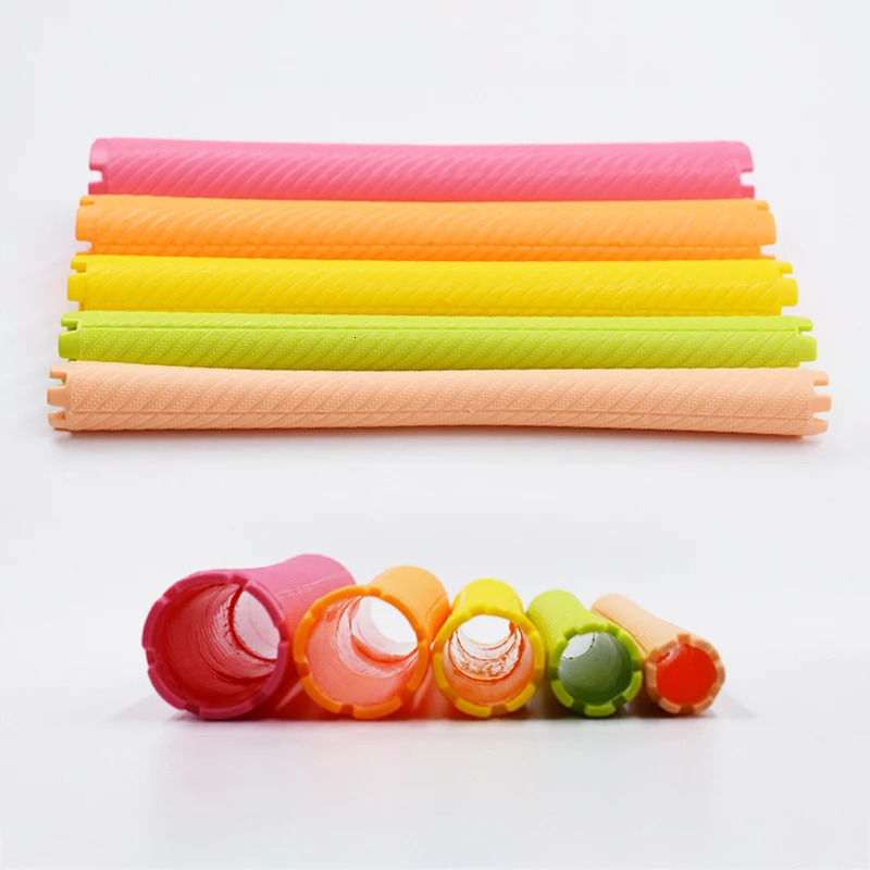 18pcs/set Extra Long Hair Rollers with Rubber Bands Cold Perm Rods Hair Root Curler Bars Clip Curling Hairdressing Supplies 1546 241220