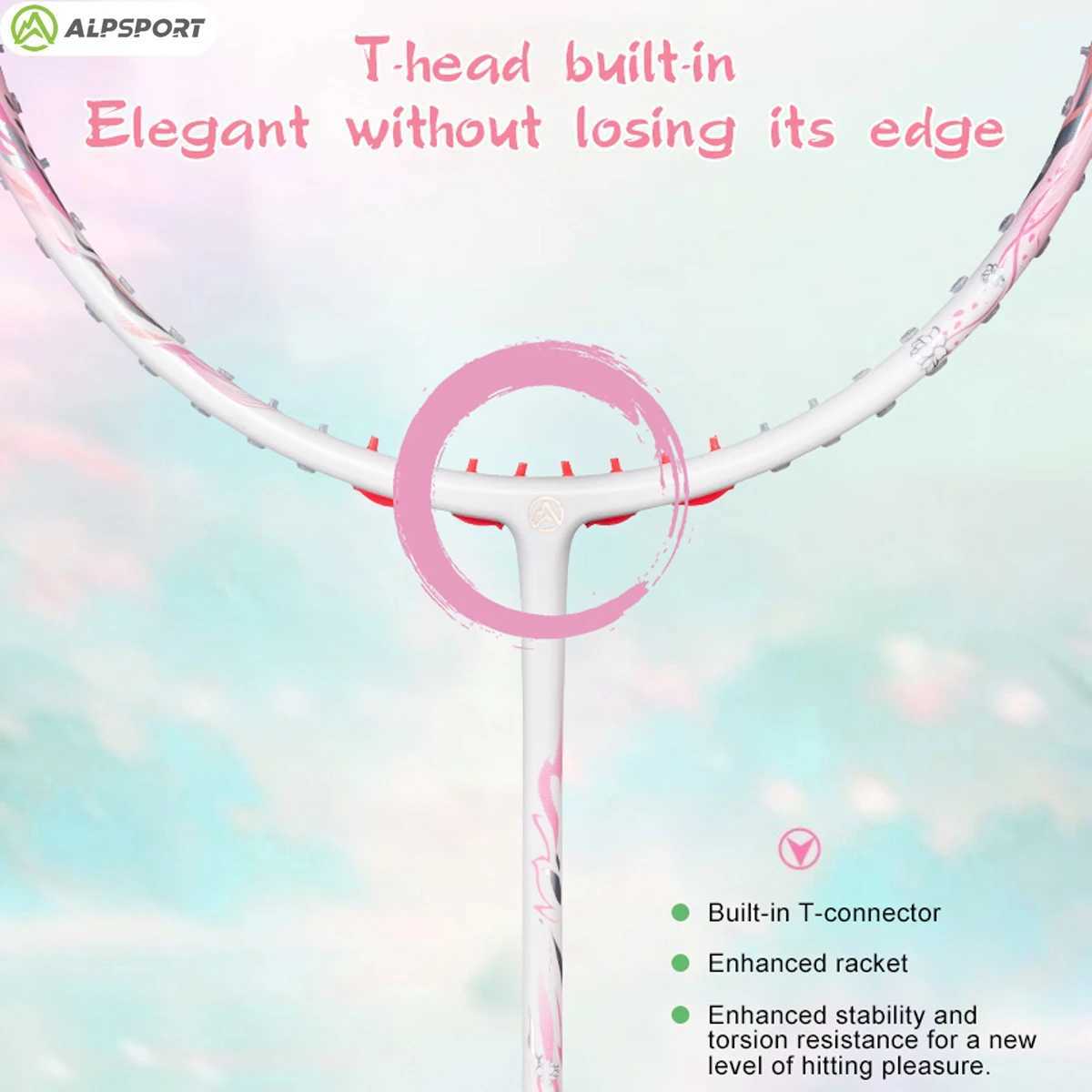 ALP HH Pro 4U Badminton Stand Ultra Light Offensive Type 85g New Original Design Professional Carbon Fiber Stand MAX30LBS 3kgW241221