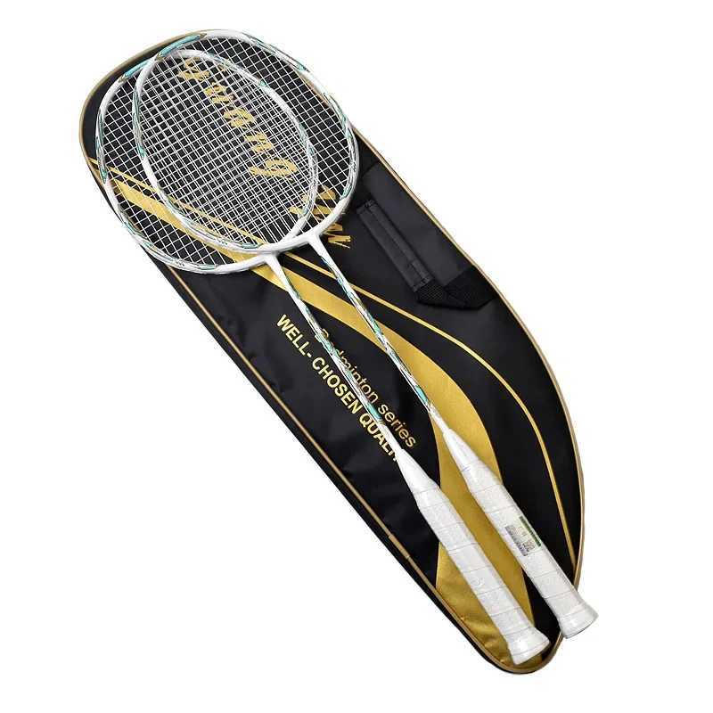 Real racket set family adult all carbon racket 2 packs training racket double racketW241221