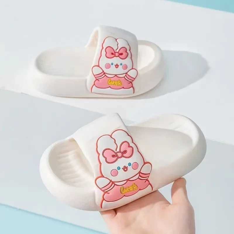 Slipper Children Slippers Summer Cute Anti Slip Boys Slippers Cartoon Soft Soled Girls Bathroom Slippers Kid Home Slippers H241217