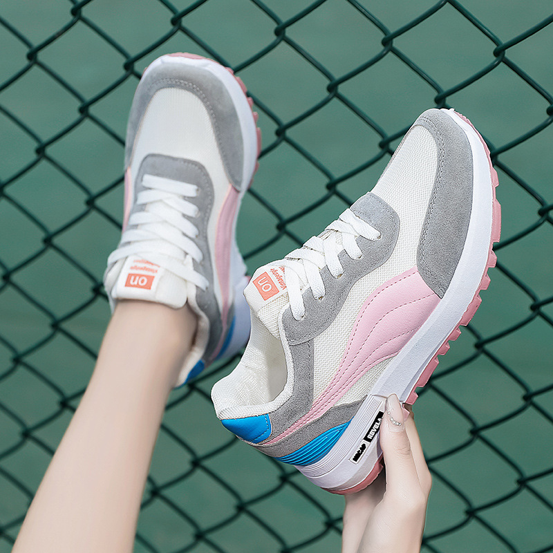 Men's Shoe Breathable Thick Soled Casual Sneakers Outdoor Running Four Seasons New Tennis Men Soft Road Running Shoes Student Casual Shoe