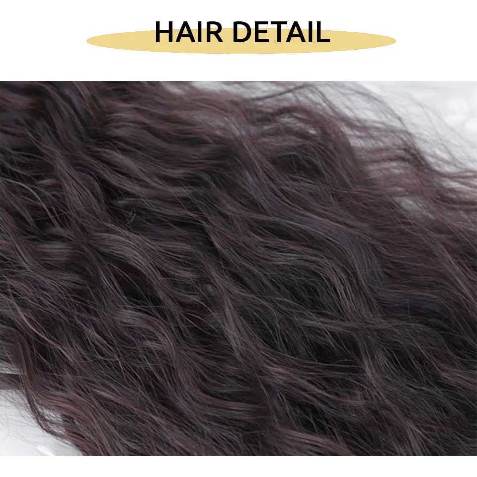 Long Curly Ponytail Claw Clip-In Pony Tail False Hair Synthetic Ponytail Hair Extension Black Blonde Heat Resistant FiberXJ241221