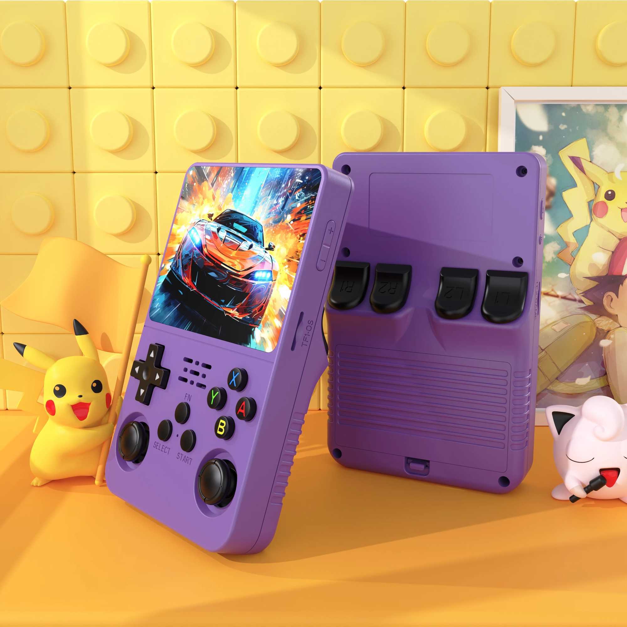 R36S Retro Handheld Video Game Console Linux System 3.5-inch IPS Sn Mini Portable Handheld Video Player 64GB 15000 Games Z241219