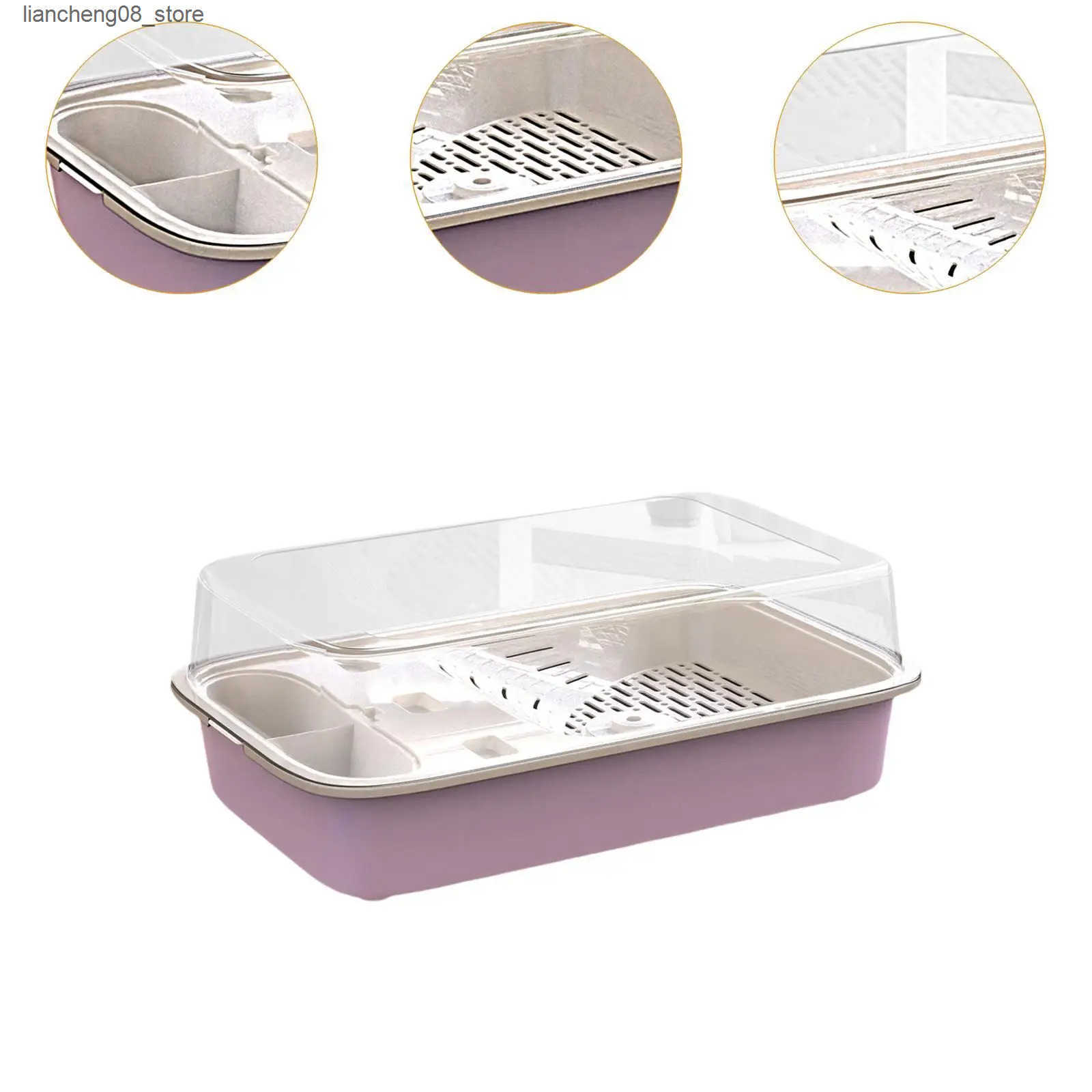 Other Pet Supplies Turtle Tank Reptile Habitat Multi functional Area Bottom Drainage Turtle Shell Breeding Box Hidden Turtle Shell Starter L240910