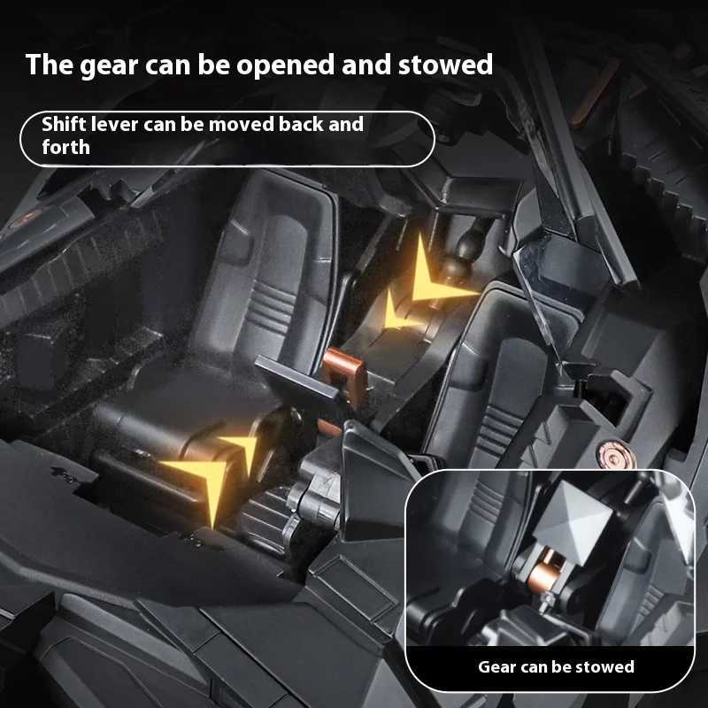 1 18 Batmobile Tumbler Alloy Metal Car Diecast Toy Vehicle Car Model Sound Light Slide Spray Truck Toys For Kids Birthday GiftXJ241221