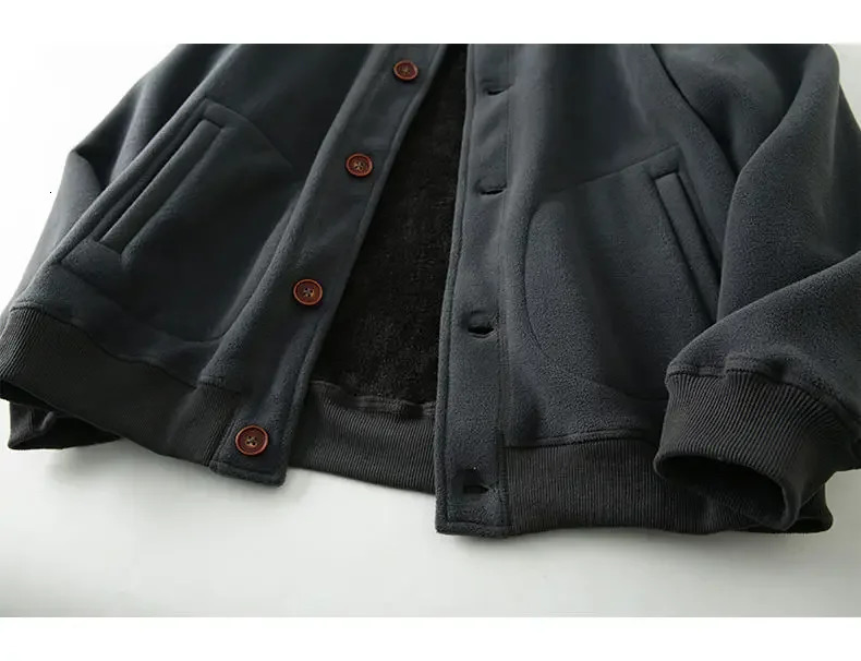 Fleece MA1 Baseball Jacket Men Autumn Winter Plus Velvet Warm Cardigan Top Cotton Coat Streetwear Tactical Military Work Clothes 241216