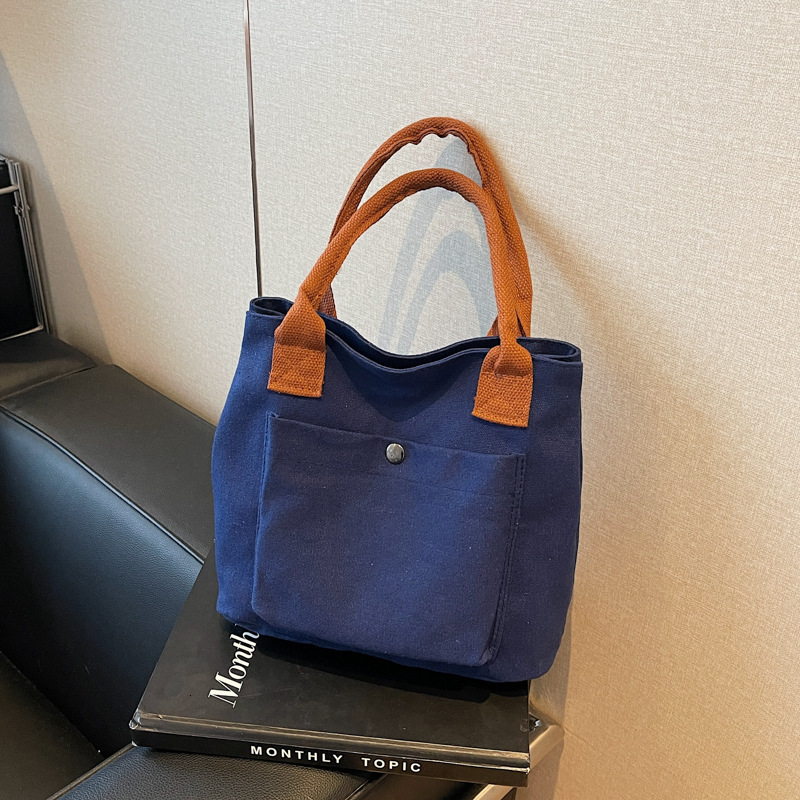 New Canvas Japanese and Korean Tote Women s Designer Handbag Cloth Small Cloth Rice Box Bag Single Shoulder Bag bag