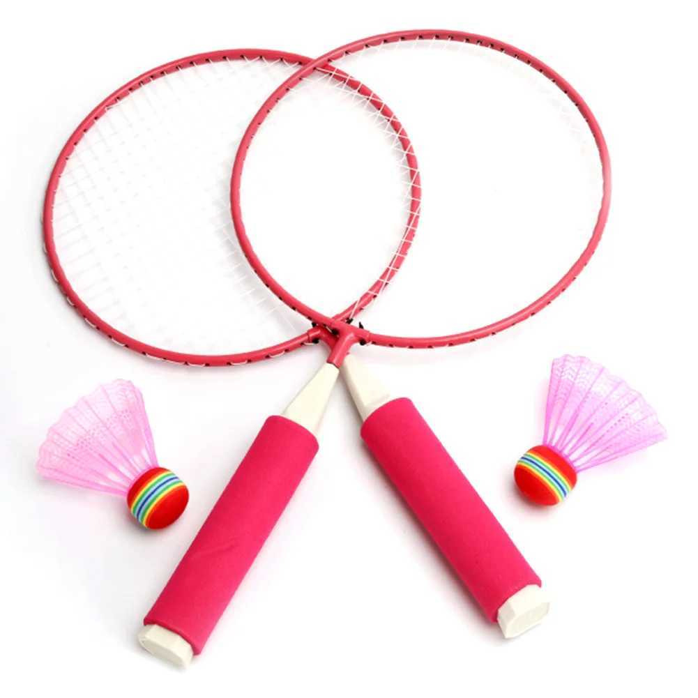Racet set with Shuttlecocks childrens racket set beach lawn courtyard racket set childrens indoor and outdoor sports gamesW241221