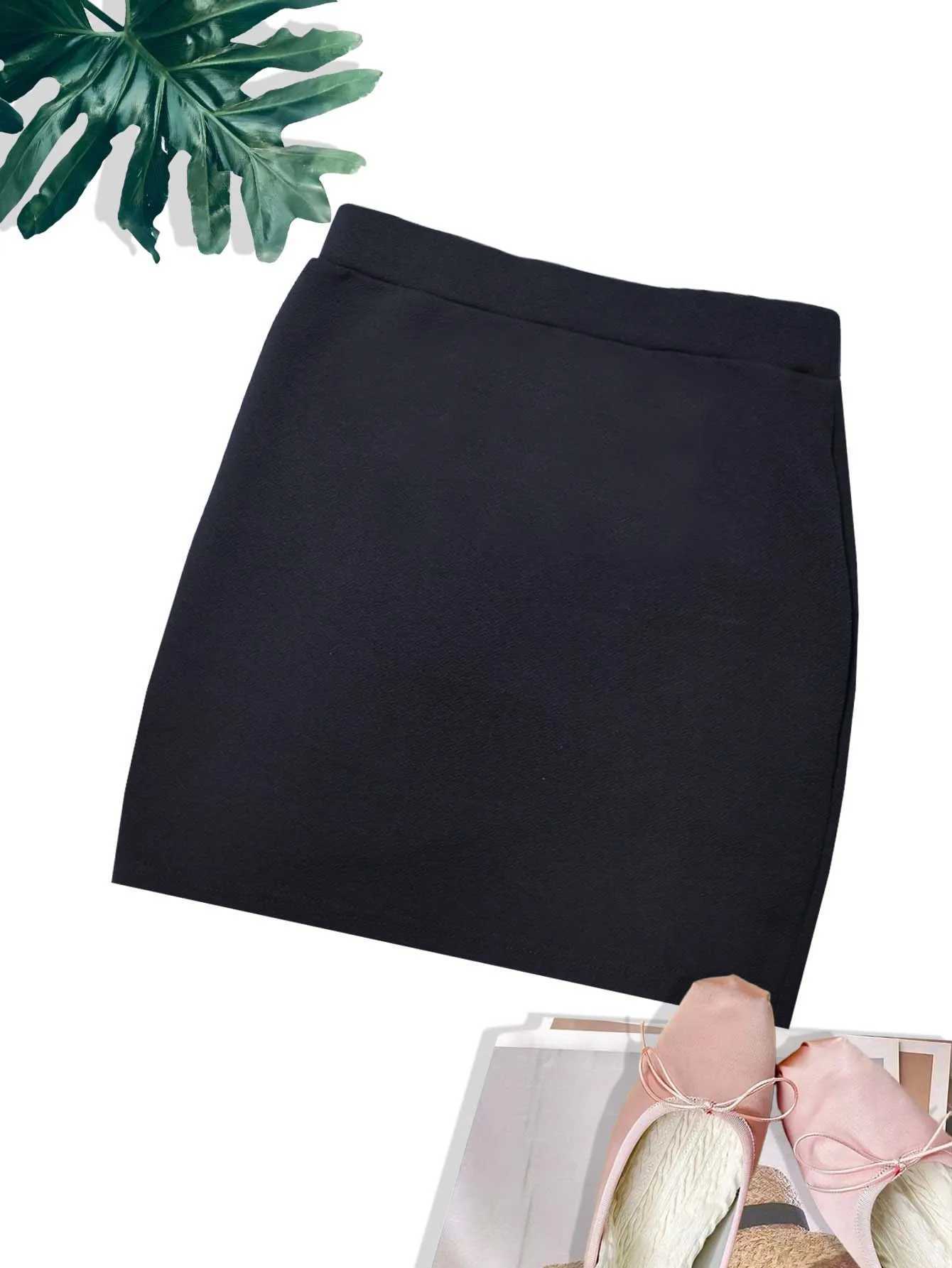 Black Split Mini Skirts Women Summer Sexy Club High Waist Slit Skirt Streetwear Korean Party Fashion Irregular Slim A LineXJ241221