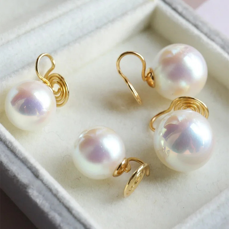 MOXI Vintage Mabel Pearl Ear Clip Female Mosquito Coil Earring Without Piercing Earrings Advanced Sense 241220
