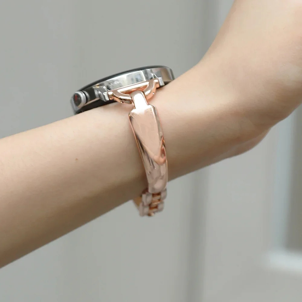20mm Slim Metal Strap for Watch 6 5 4 40mm 44mm 6classic 43Mm 47mm 5 Pro 45mm Women Chain Band 241220