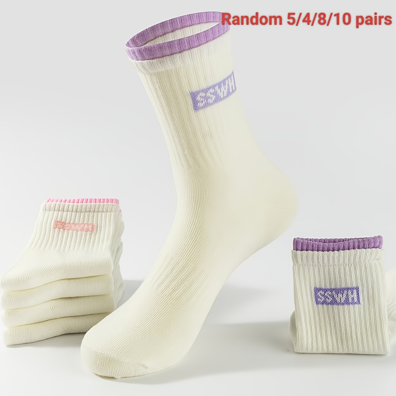 Stylish Double-Twist Fabric Women's Tights - Seasonal Pack of 5 Comfortable Layering Options hot-sale