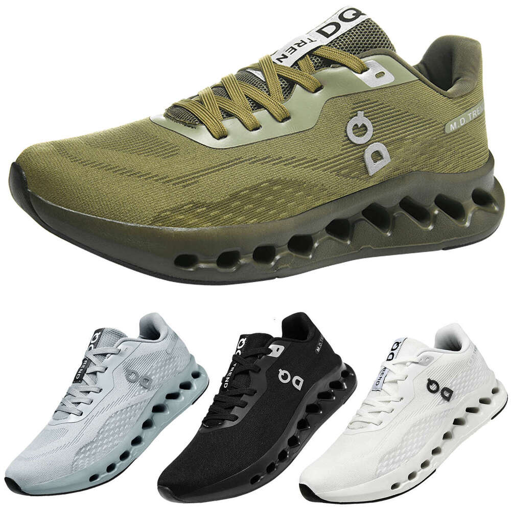 Male Cu shioning Sneakers NonSlip Casual Sports Lightweight Men's Walking Running Shoes Hhollow Design Outsole Large Size