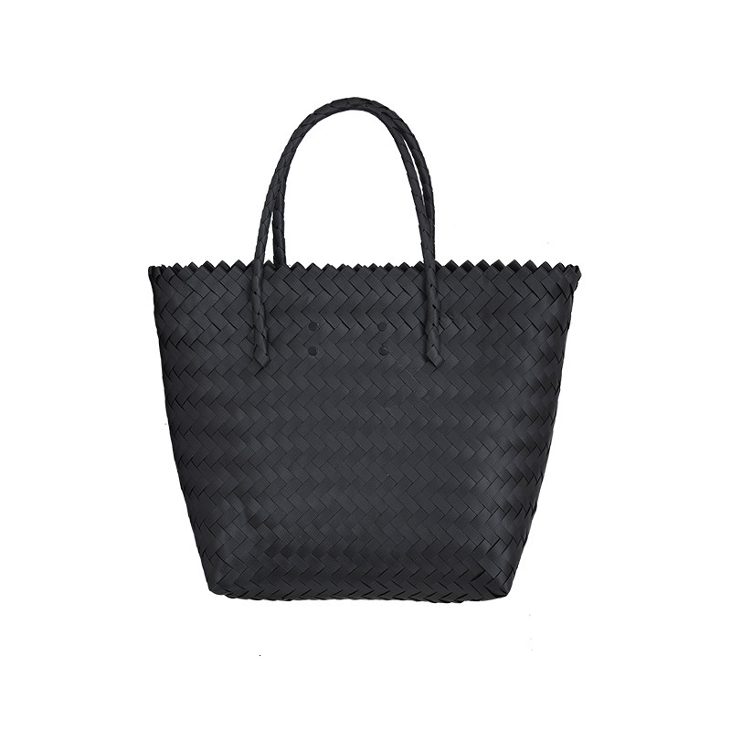 New Fashionable Daily Commuting Large Capacity Handbag Designer Straw Bag Plastic Weaving Leisure Beach Handbag bag