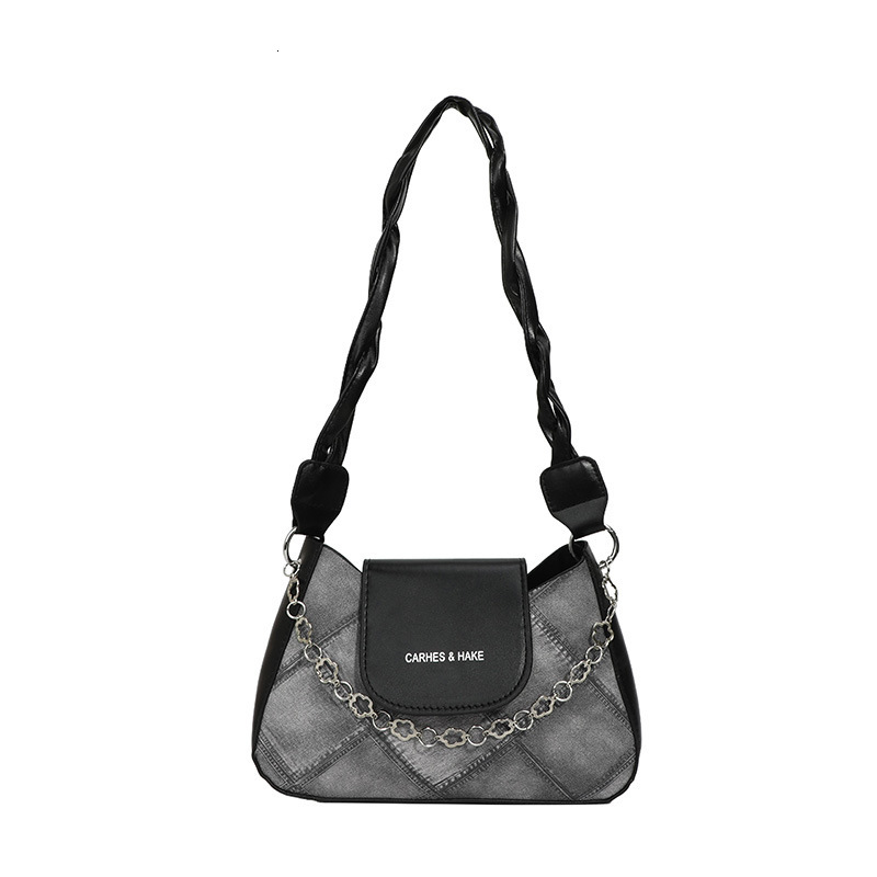 new niche designer popular shoulder bag splicing fashion generous commuting multifunctional handbag bag