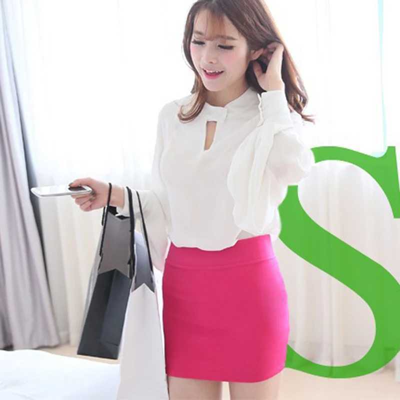 Professional Women Work Dress Fashion Candy Colored Hip Hing Skirt High Waist Slimming Sexy Short Skirt A-line One-step SkirtXJ241221