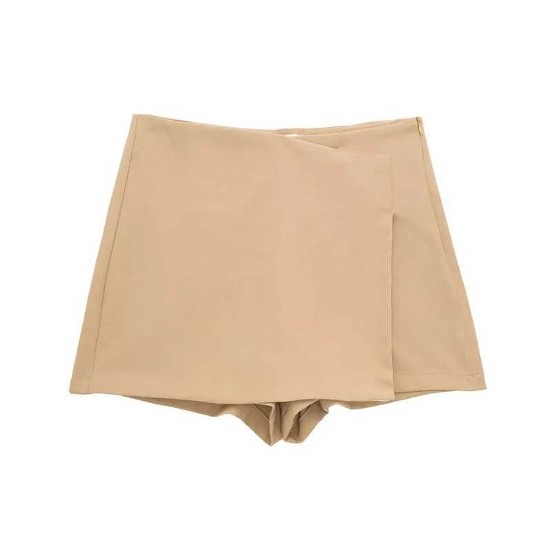 TR Woman Black Mini Skirt Shorts Women Asymmetric Skort For Women High Waist Summer Skirt Woman Casual Berda ShortsXJ241221