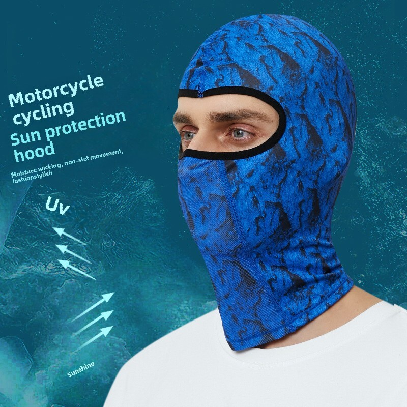 ddmyoutdoor Cycling sunscreen ice silk headgear outdoor anti-ultraviolet moisture-absorbing sweat-wicking face mask helmet lining non-displacement hea