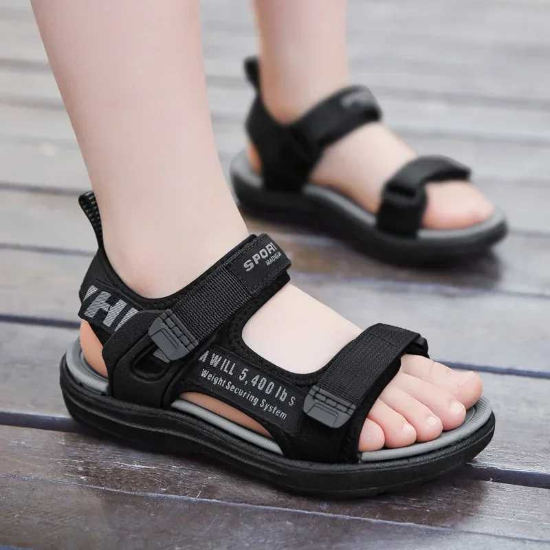Sneakers Boys and girls outdoor beach shoes childrens anti slip shoes sandals hot selling summer childrens sandals fashionable sports shoes H241221