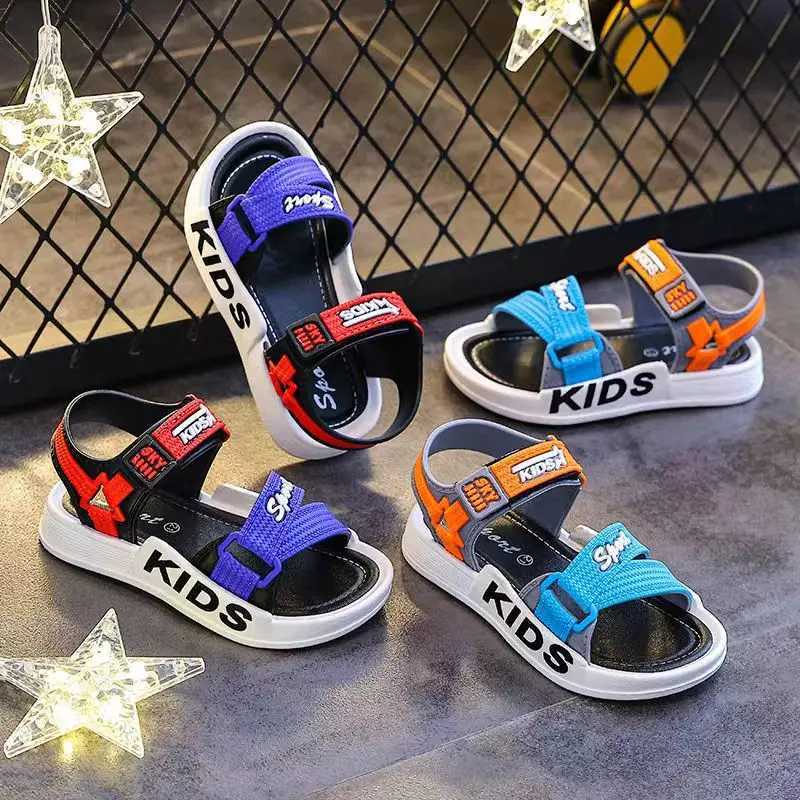 Sneakers Boys Trendy Open Toe Breathable Sandals Comfy Non Slip Durable Soft Sole Beach Water Shoes For Kids Outdoor Activities H241221