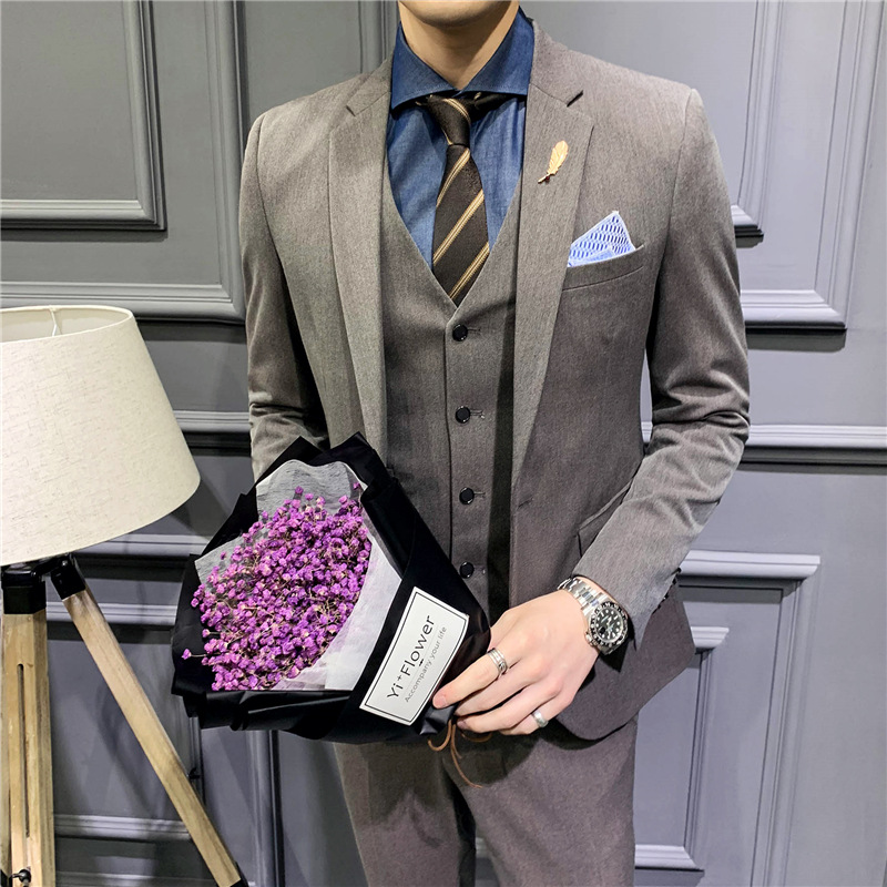 K12212025 new men's suits casual small suits men's Korean slim groom dress