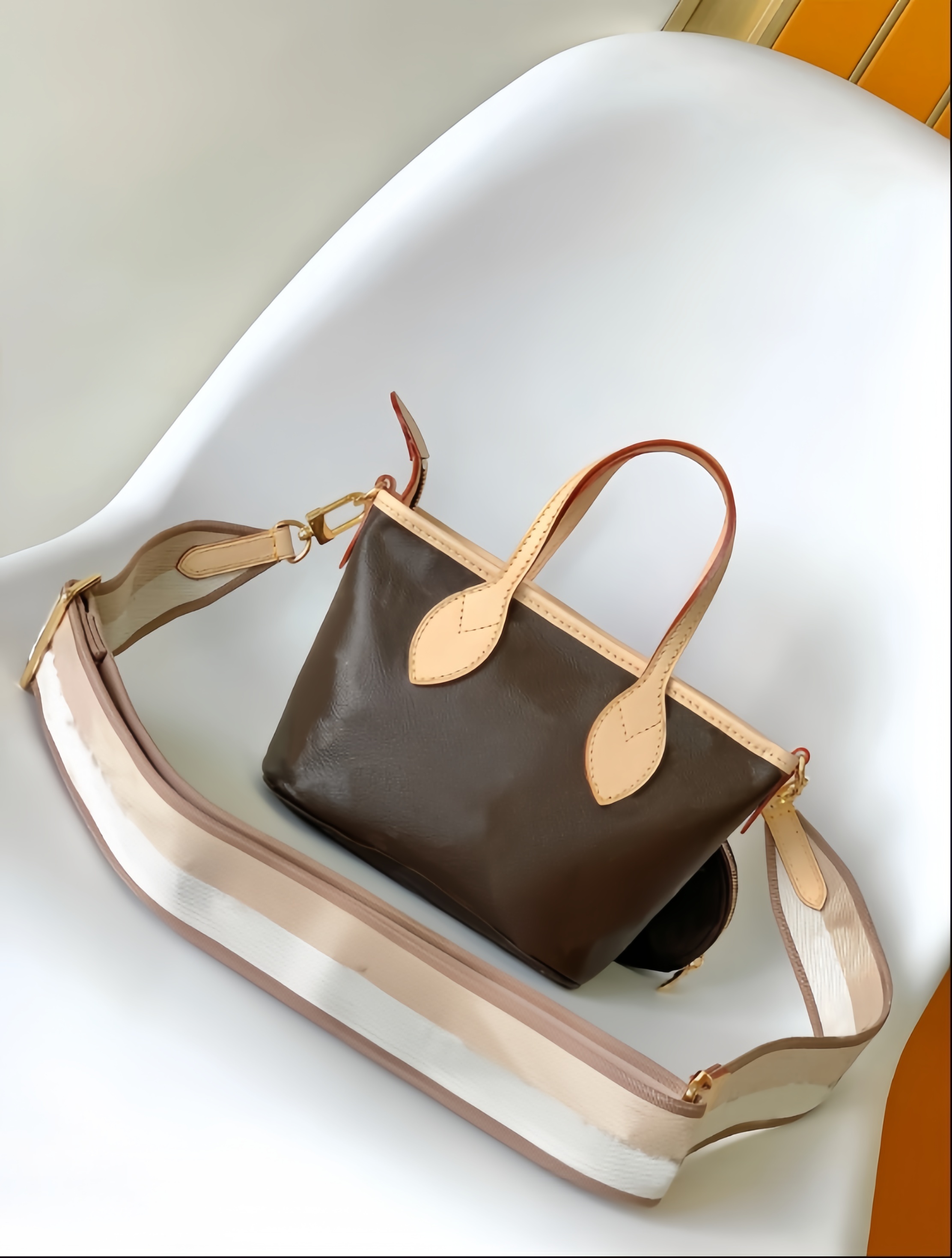 Drawstring Luxury designer Women's Fashion Shoulder Handheld Shoulder Bag mini shopping bag Paired with shoulder straps 46706