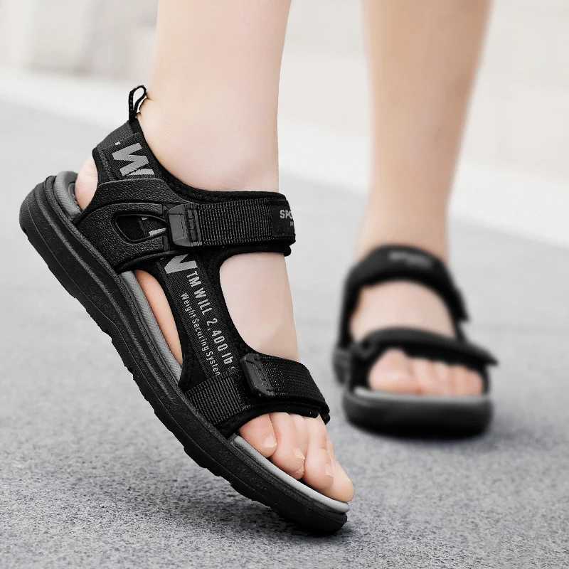 Sneakers Childrens sandals girls summer beach sandals new anti slip bottom breathable boys outdoor sandals lightweight childrens shoes H241221