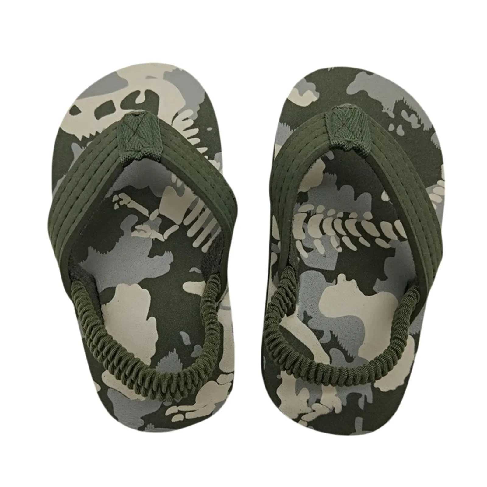Slipper Toddler Flip Flops Shoes Little Kid Sandals with Back Strap Boys Girls Water Shoes for Beach and Pool H241217
