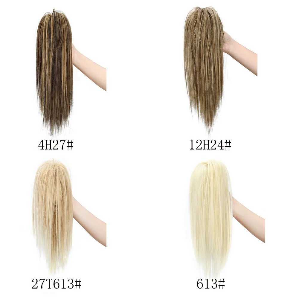H STAR 16Inch Synthetic Claw Clip Straight Ponytail Extensions Fluffy Ponytail Clip In Hair Extensions Elegant For WomenXJ241221