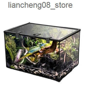 Other Pet Supplies Glass Feeding Cabinet Climbing Pet Room Corn Snake Clover Lizard Sea Turtle Amphibious Aquarium Rainforest Aquarium L240910