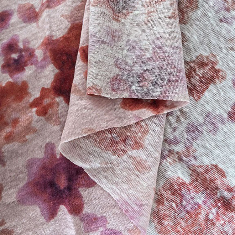 Unisex Thin Cotton Linen Blend Knit Material Ideal for Trendy Tee Shirts and Tank Tops