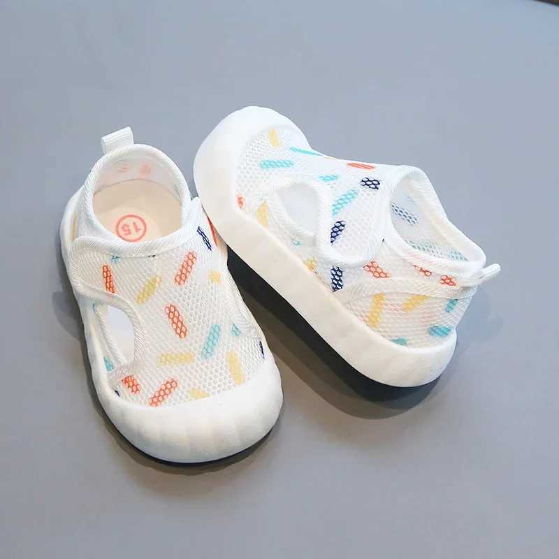 Sneakers Childrens mesh shoes childrens sandals unisex casual shoes anti slip breathable soft sole first step shoes baby lightweight shoes H241221
