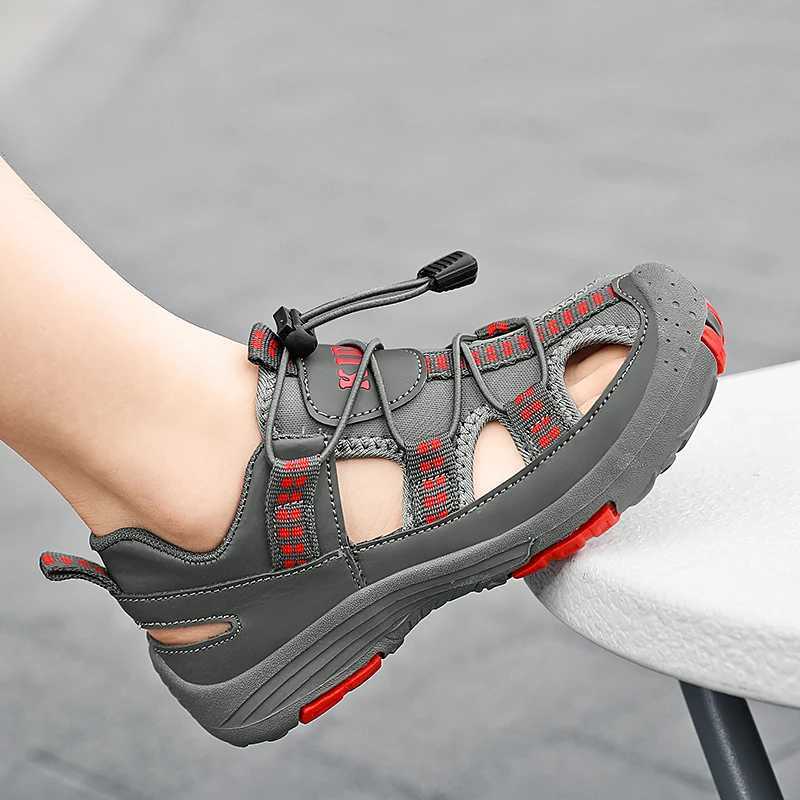 Sneakers Childrens girls sandals childrens beach sandals new anti slip soft sole breathable girls and boys shoes lightweight childrens shoes H241221