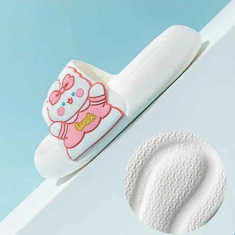 Slipper Children Slippers Summer Cute Anti Slip Boys Slippers Cartoon Soft Soled Girls Bathroom Slippers Kid Home Slippers H241217