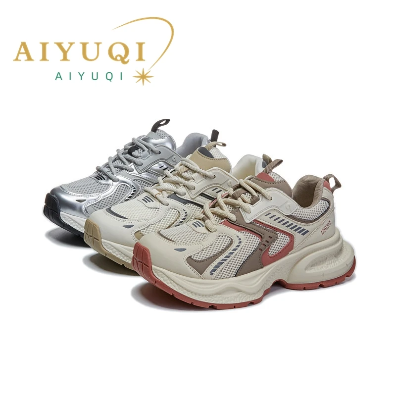 AIYUQI Thick Soled Women'ssneakers Shoes Breathable Running Shoes Women's Fashion Student Girls Shoes