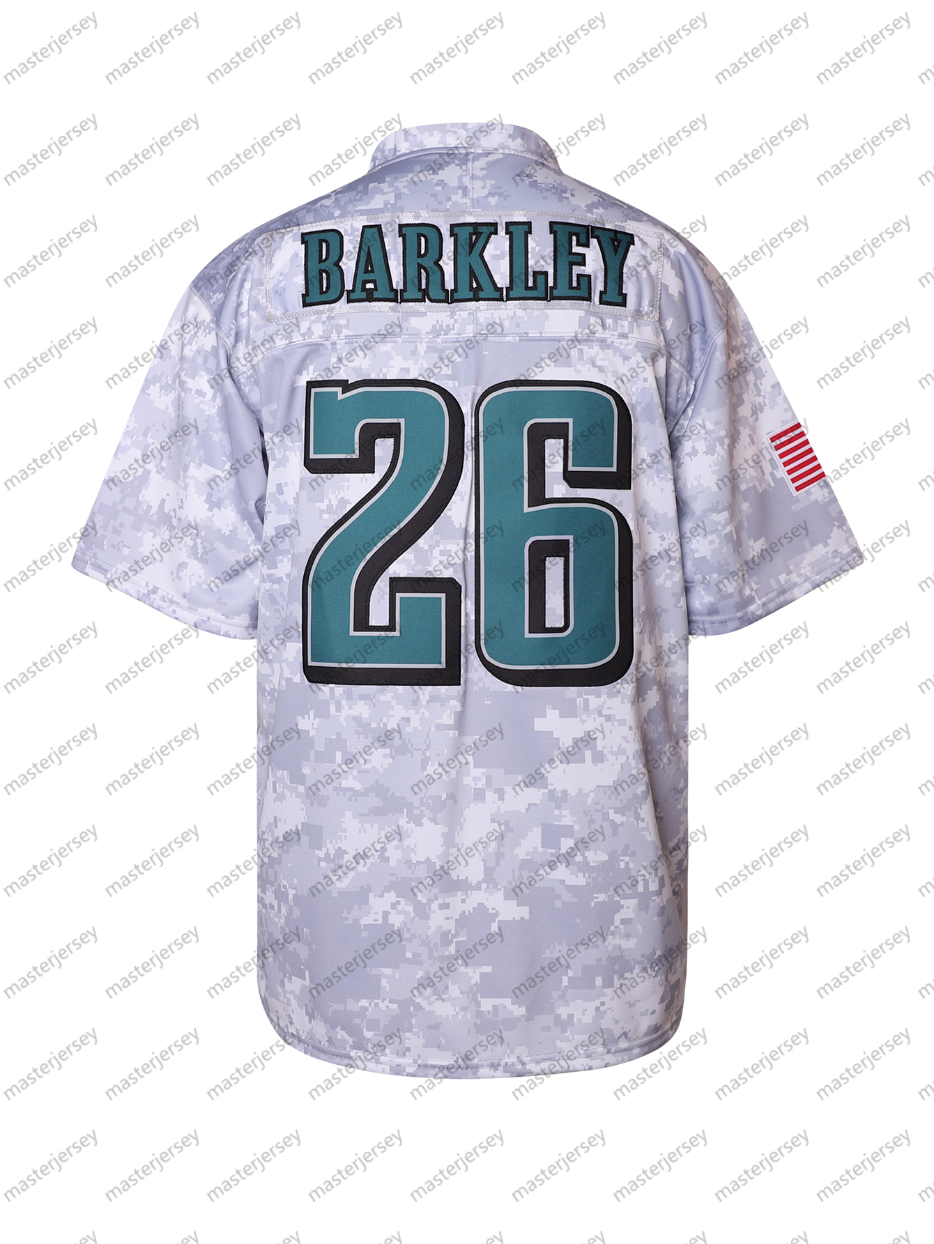 26 BARKLEY Men Movie Mesh Sleeveless Stitched Football Jerseys Embroidered for Sports Fashion Casual Street In Stock Fast Shipping