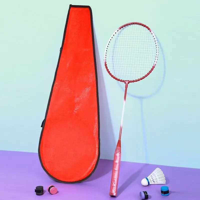 Badminton Rackets Set 2 Player Badminton Racquets Set Sports Gear for Adults and Kids Badminton Equipment for Garden Beach FamilW241221