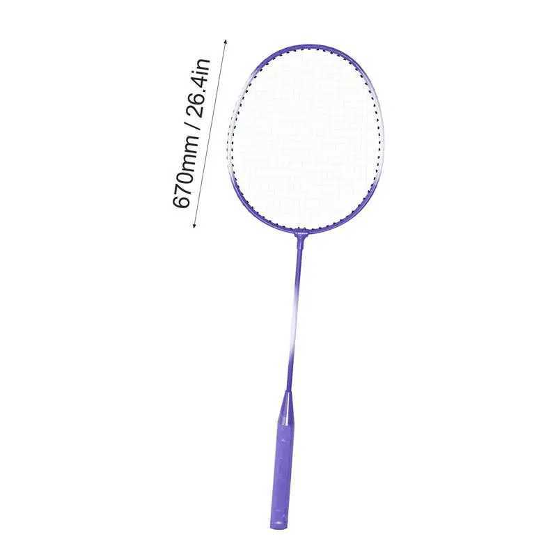 Badminton Rackets Set 2 Player Badminton Racquets Set Sports Gear for Adults and Kids Badminton Equipment for Garden Beach FamilW241221