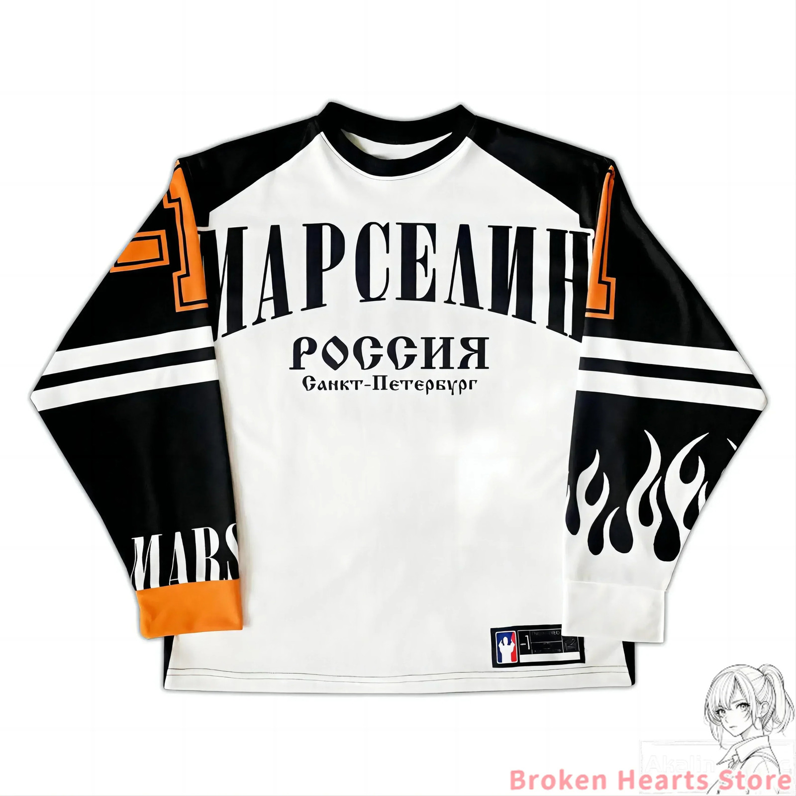 Harajuku Y2K Sprots Long Sleeves T shirts Men Hip hop Casual Fashion Streetwear Loose Baseball Jersey Tops Clothing 241217