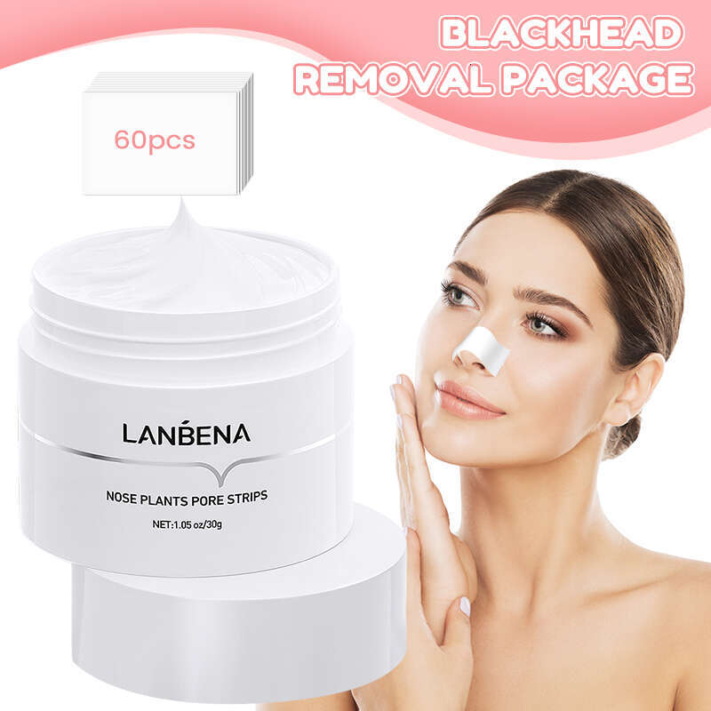 LANBENA Blackhead Remover Pore Strip Black Mask Peeg Face Deep Cleansing Moisturizing Skin Care