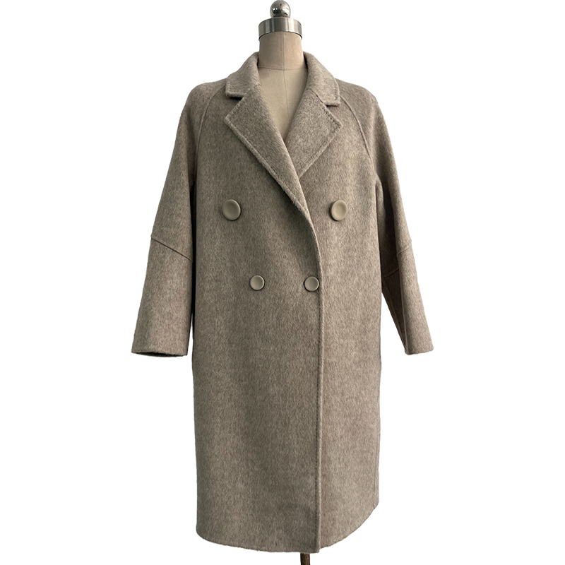 Elegant Solid Color Women's Wool Coats - Stylish & Warm Over-Sized Options