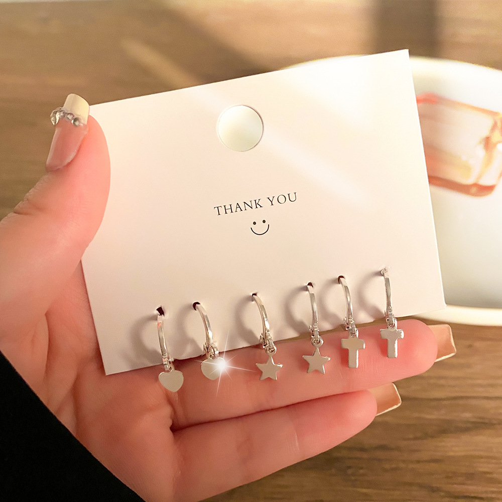 Inspirational Minimalist Heart Earring Set Pearl Crystal Enamel Women's Dangle Stud Drop Earrings 2025 New In Jewelry Party Wedding Valentine