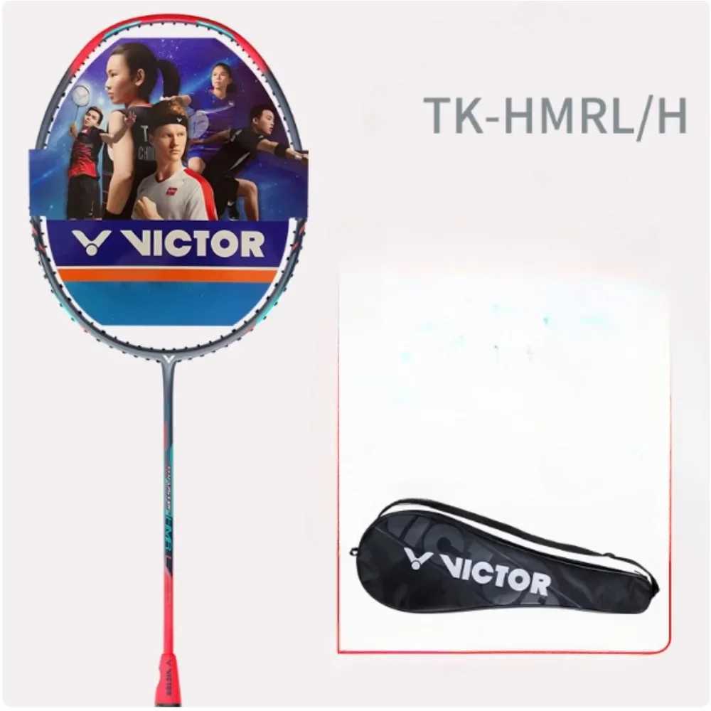 Original VICTOR 4U 5U 6U high tension badminton racket TK-HMR badminton racket with 100% carbon impact hammerW241221