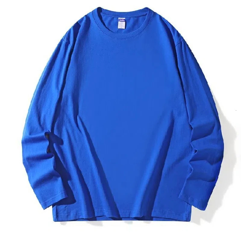 Spring and Autumn Mens Splicing Pullovers ONeck Fashion Solid Loose Versatile Minimalist Casual Long Sleeve Top 241217