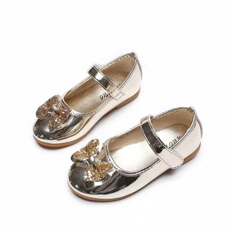 Sneakers New Girls Sandals Children Infant Kid Baby Girl Bling Sequins Shallow Single Princess Shoes Toddler Girl Sandals B49 H241221