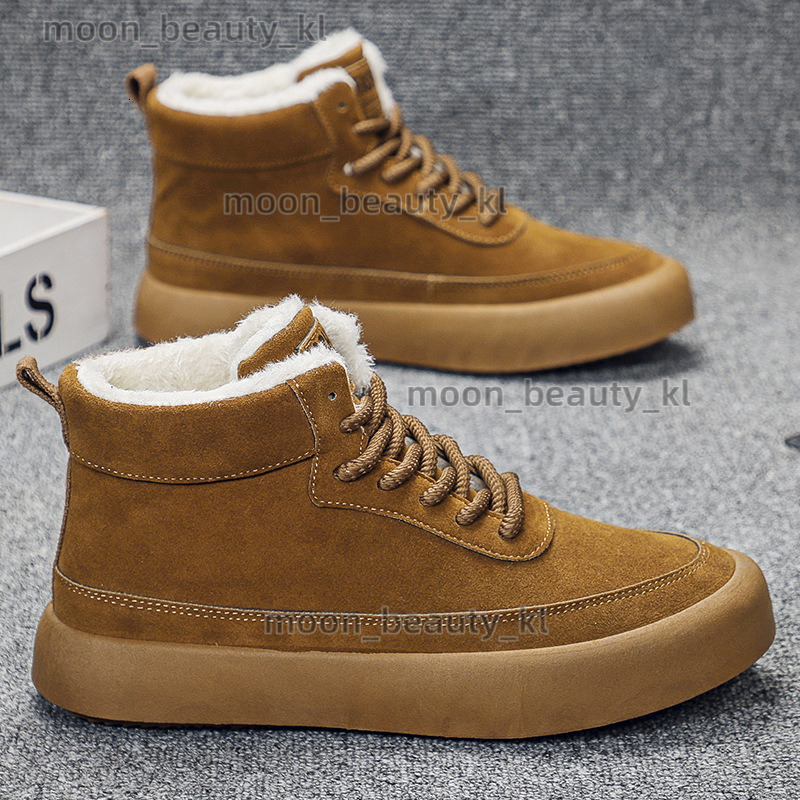 designer boot 2024 Winter New fashion Men's Snow Boots With Velvet Thickened Men's Shoes Warm high quality Cotton Shoes Men's Large Cas